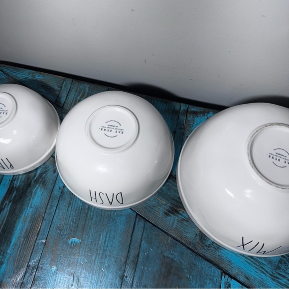 Rae Dunn Ceramic Mixing Bowl Set Nesting Bowls - Picture 5 of 6